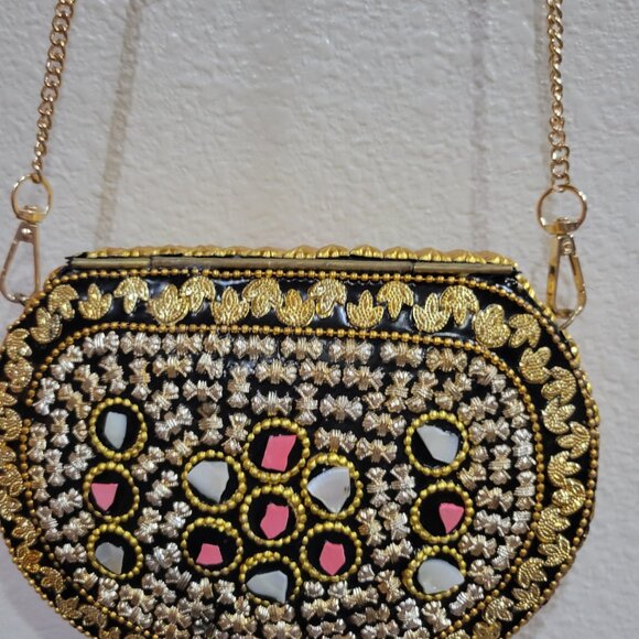 NEW Ramla Beverly Hills Mosaic Clutch and Crossbody Bag - Picture 5 of 11